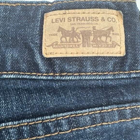 Levis 526 Jeans Slender Boot Cut Bottillon Svelte 28 dark wash rise 9 inseam 28 - Picture 9 of 10